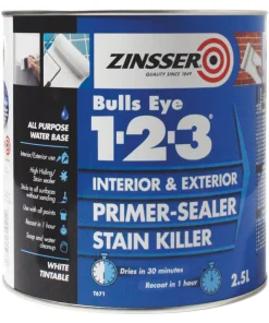 Zinsser Bulls Eye 1-2-3 Primer-Sealer 2.5Ltr