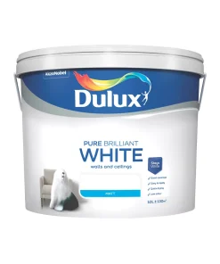 Dulux Matt Pure Brilliant White Emulsion Paint 10Ltr