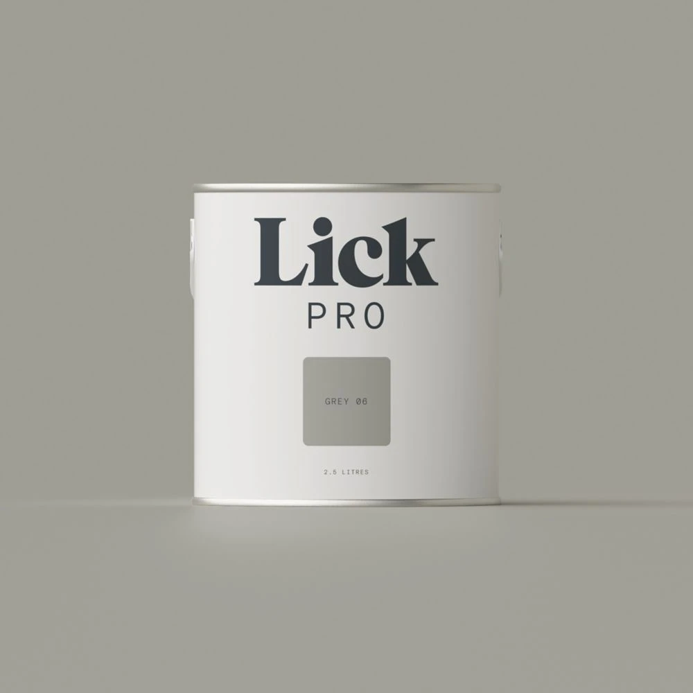 LickPro Matt Grey 06 Emulsion Paint 2.5Ltr