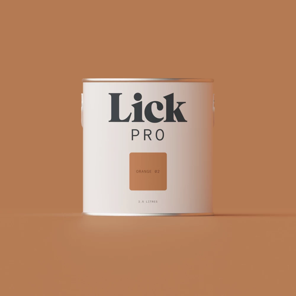 LickPro Matt Orange 02 Emulsion Paint 2.5Ltr