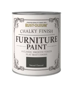 Rust-oleum Universal Furniture Paint Chalky Natural Charcoal Black 750ml