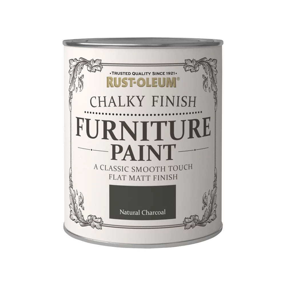 Rust-oleum Universal Furniture Paint Chalky Natural Charcoal Black 750ml 3 Rust-oleum Universal Furniture Paint Chalky Natural Charcoal Black 750ml