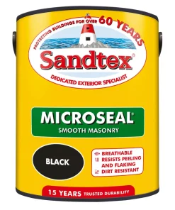 Sandtex Ultra Smooth Masonry Paint Black 5Ltr