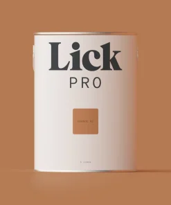 LickPro Eggshell Orange 02 Emulsion Paint 5Ltr