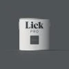 LickPro Eggshell Black 01 Emulsion Paint 2.5Ltr