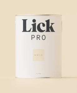 LickPro Matt White BS 08 C 31 Emulsion Paint 5Ltr