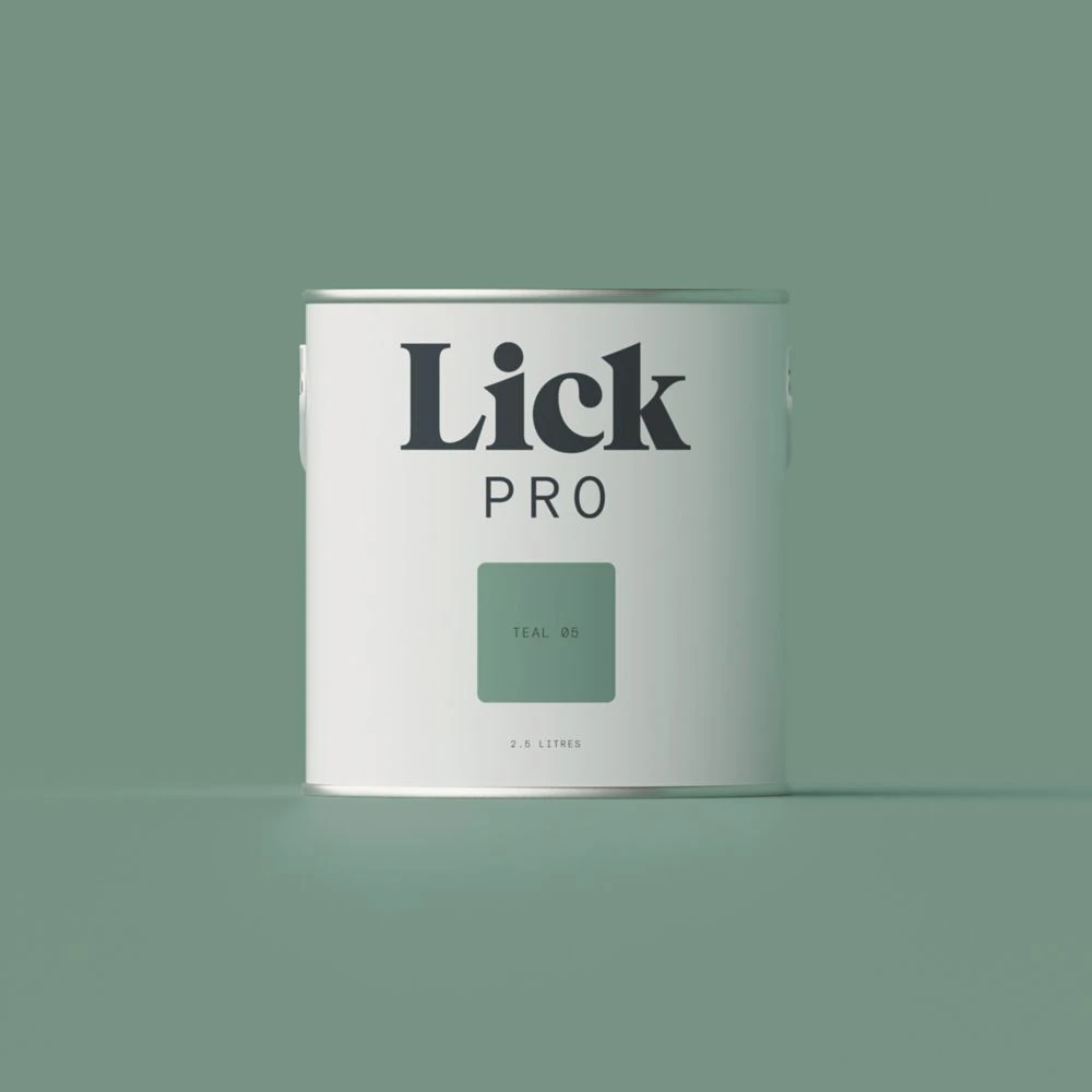 LickPro Eggshell Teal 05 Emulsion Paint 2.5Ltr