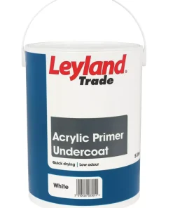 Leyland Trade Acrylic Primer Undercoat 5Ltr