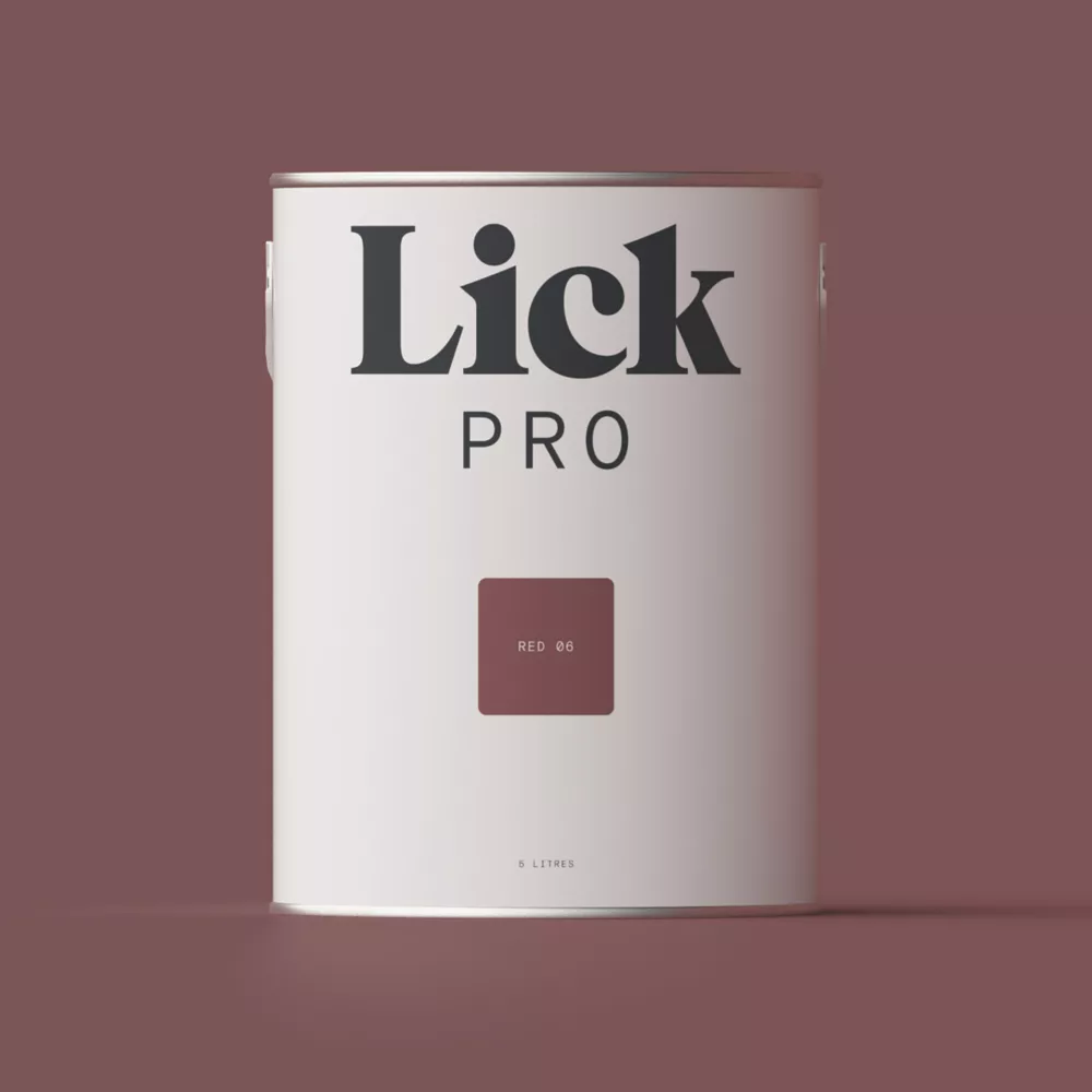 LickPro Matt Red 06 Emulsion Paint 5Ltr