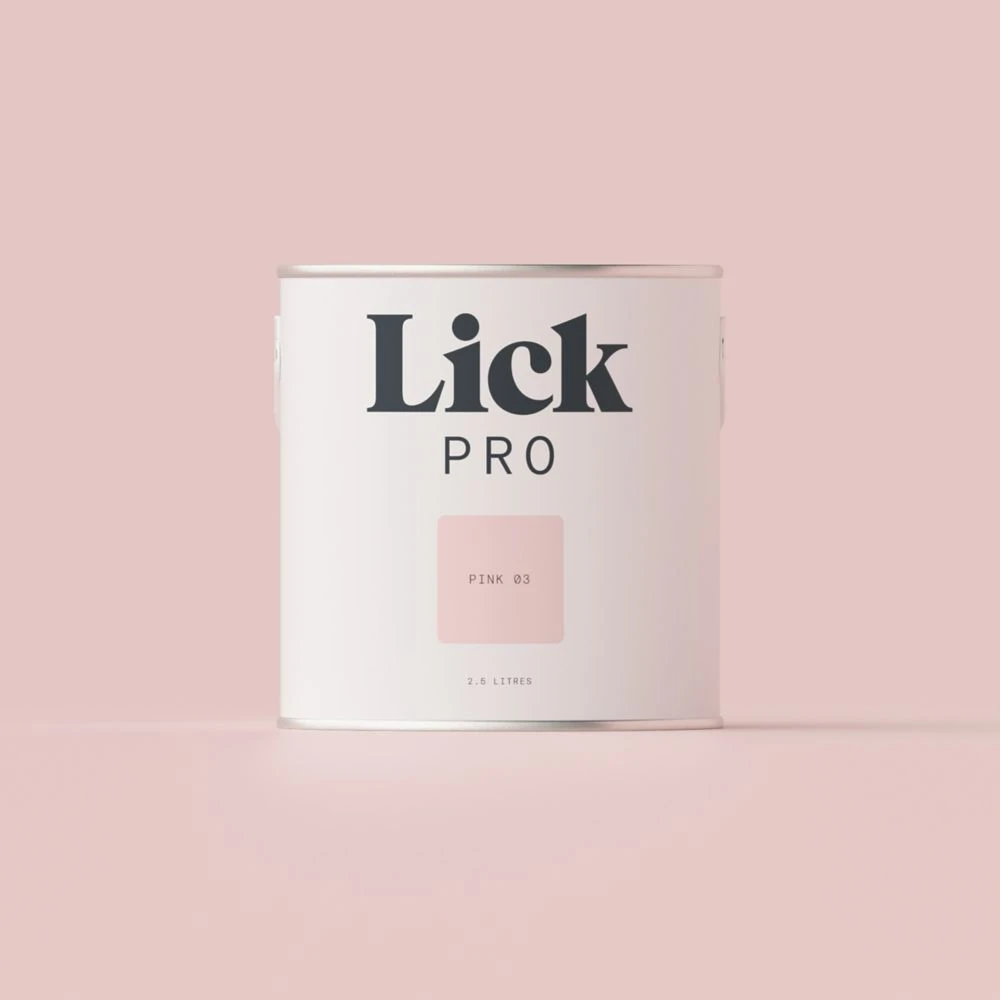 LickPro Eggshell Pink 03 Emulsion Paint 2.5Ltr