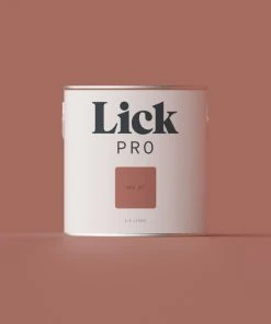 LickPro Matt Red 01 Emulsion Paint 2.5Ltr