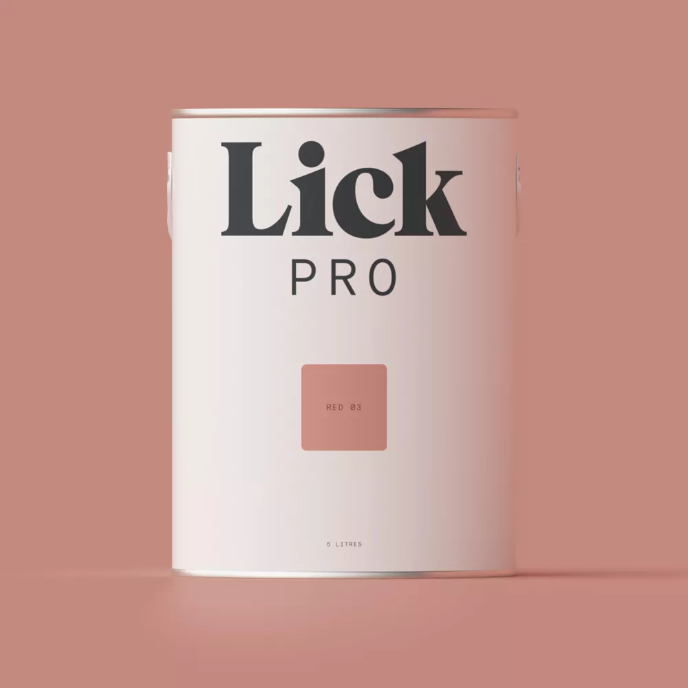 LickPro Eggshell Red 03 Emulsion Paint 5Ltr