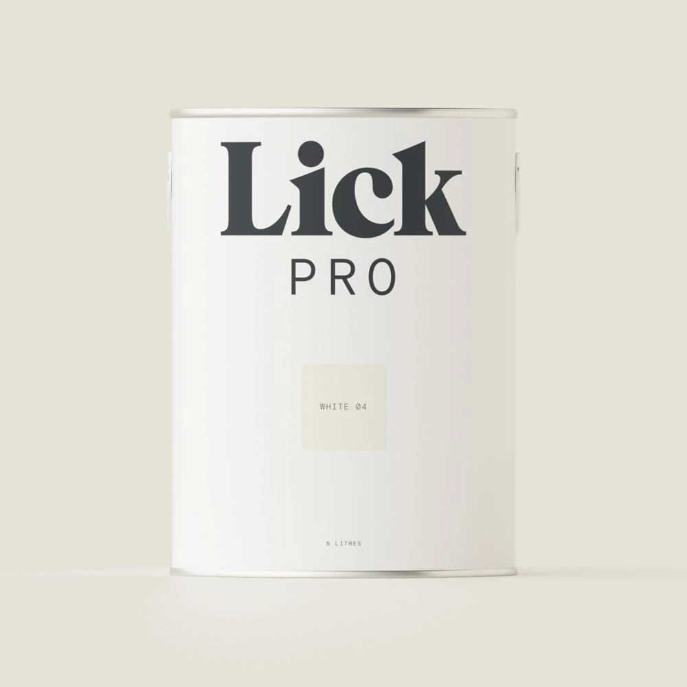 LickPro Matt White 04 Emulsion Paint 5Ltr