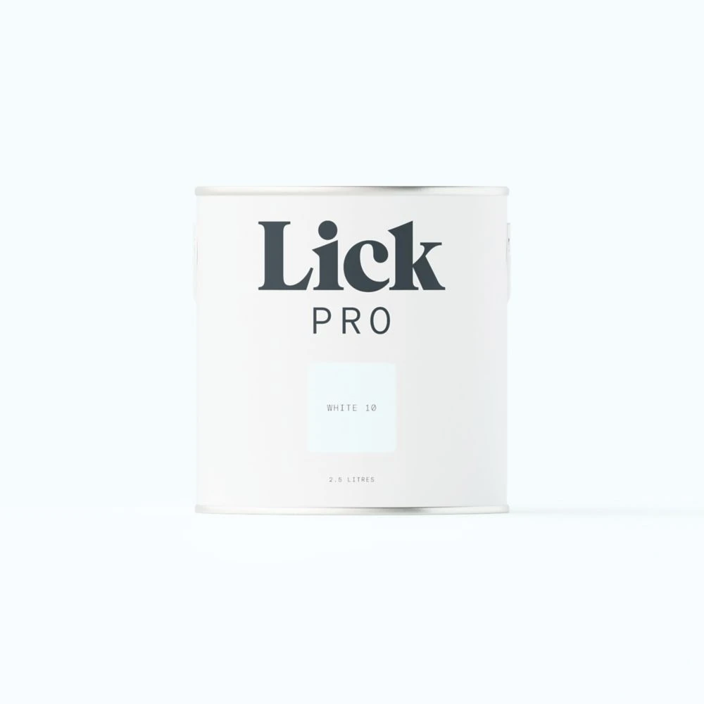 LickPro Eggshell White 10 Emulsion Paint 2.5Ltr 3 LickPro Eggshell White 10 Emulsion Paint 2.5Ltr