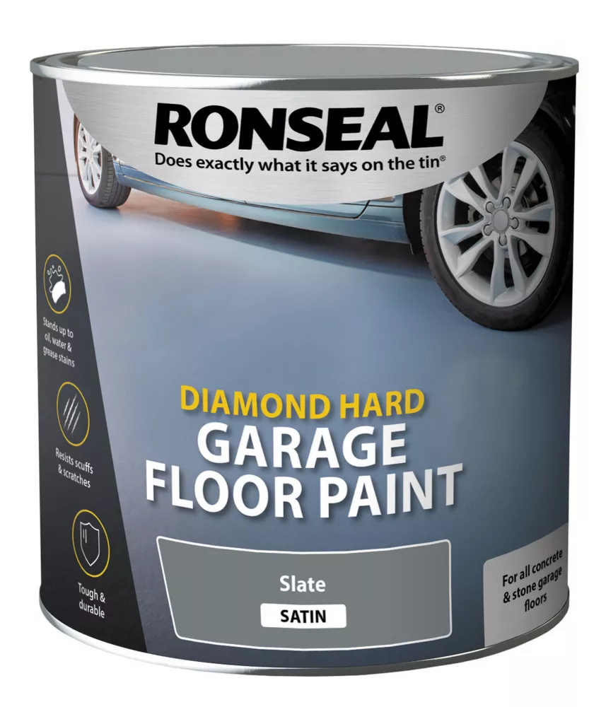 Ronseal Diamond Hard Garage Floor Paint Slate 2.5Ltr
