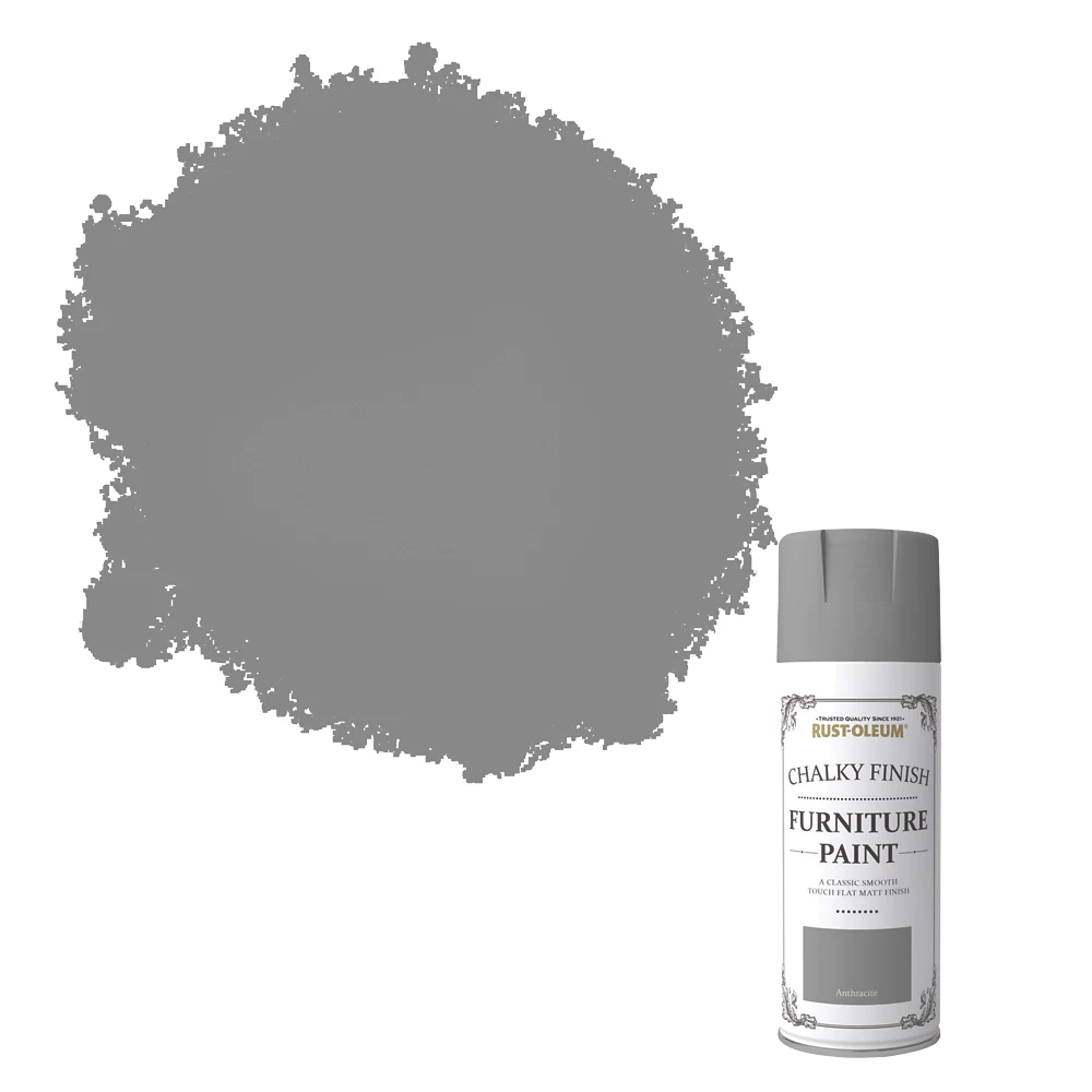 Rust-oleum Universal Furniture Spray Paint Chalky Anthracite Grey 400ml 4 Rust-oleum Universal Furniture Spray Paint Chalky Anthracite Grey 400ml - Image 2
