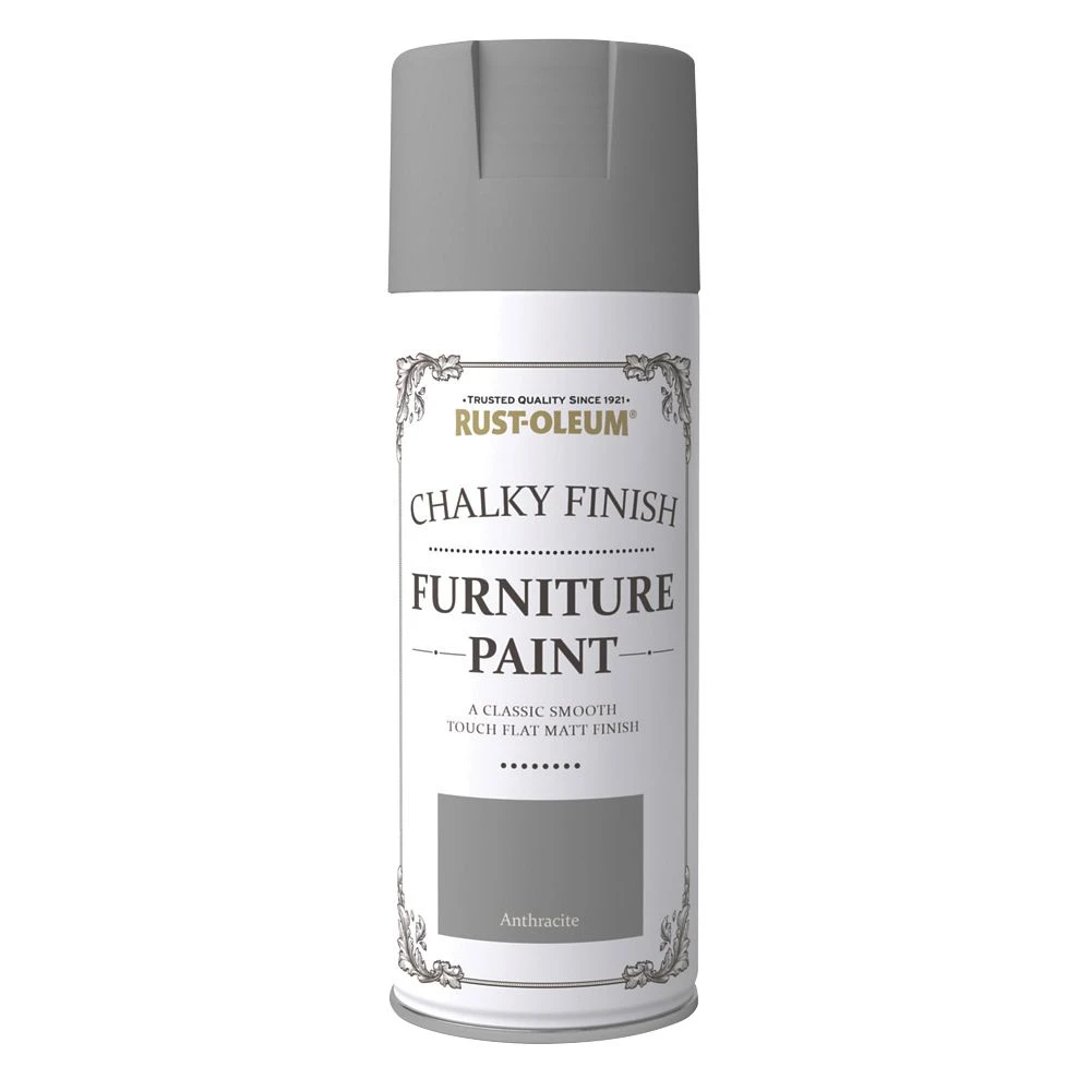 Rust-oleum Universal Furniture Spray Paint Chalky Anthracite Grey 400ml 3 Rust-oleum Universal Furniture Spray Paint Chalky Anthracite Grey 400ml