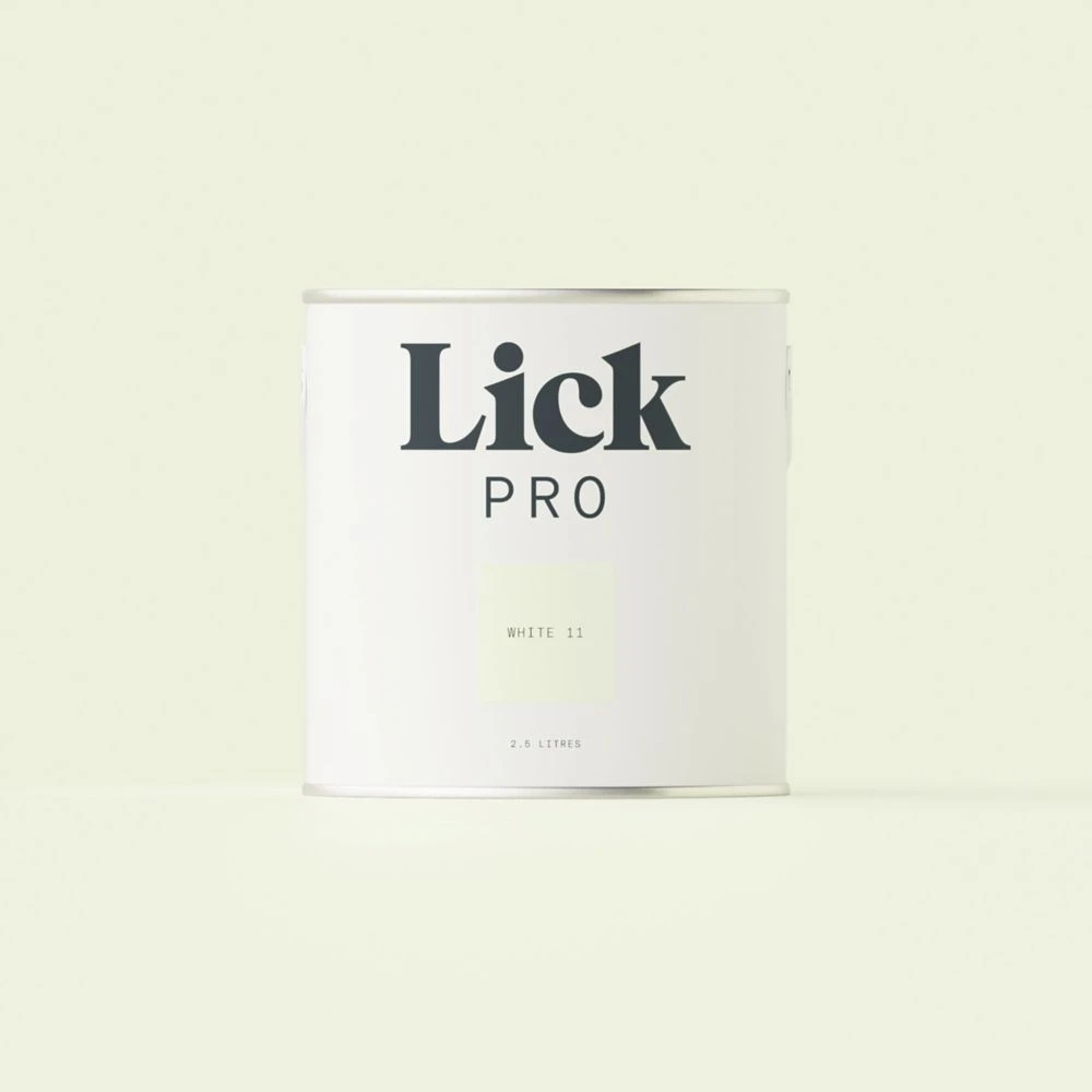 LickPro Eggshell White 11 Emulsion Paint 2.5Ltr