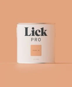 LickPro Eggshell Orange 05 Emulsion Paint 2.5Ltr