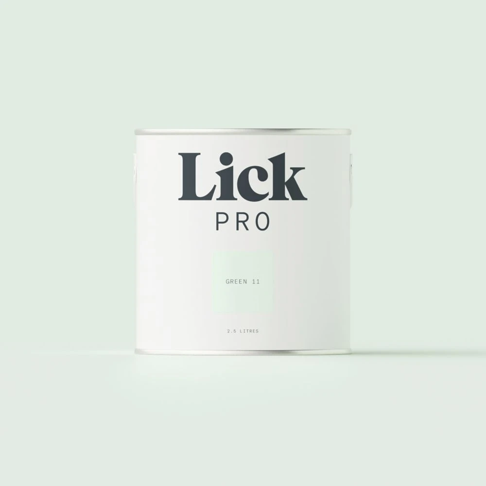 LickPro Eggshell Green 11 Emulsion Paint 2.5Ltr
