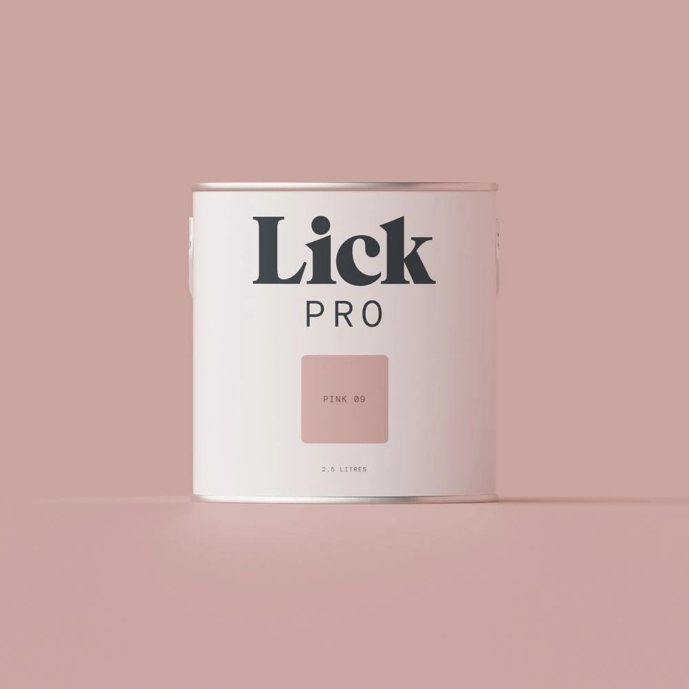LickPro Matt Pink 09 Emulsion Paint 2.5Ltr