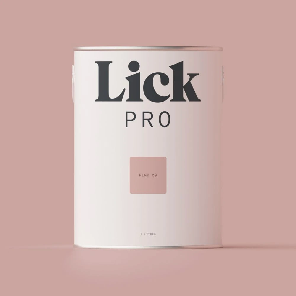 LickPro Eggshell Pink 09 Emulsion Paint 5Ltr