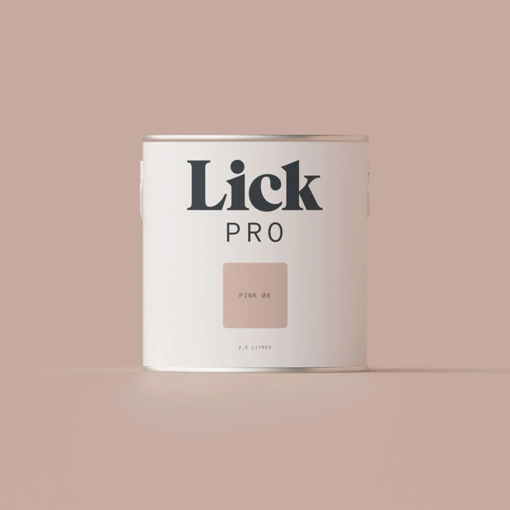 LickPro Matt Pink 08 Emulsion Paint 2.5Ltr