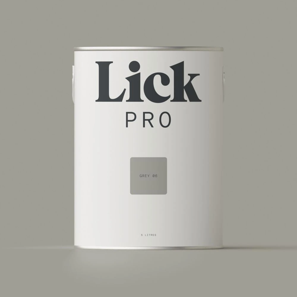 LickPro Eggshell Grey 06 Emulsion Paint 5Ltr