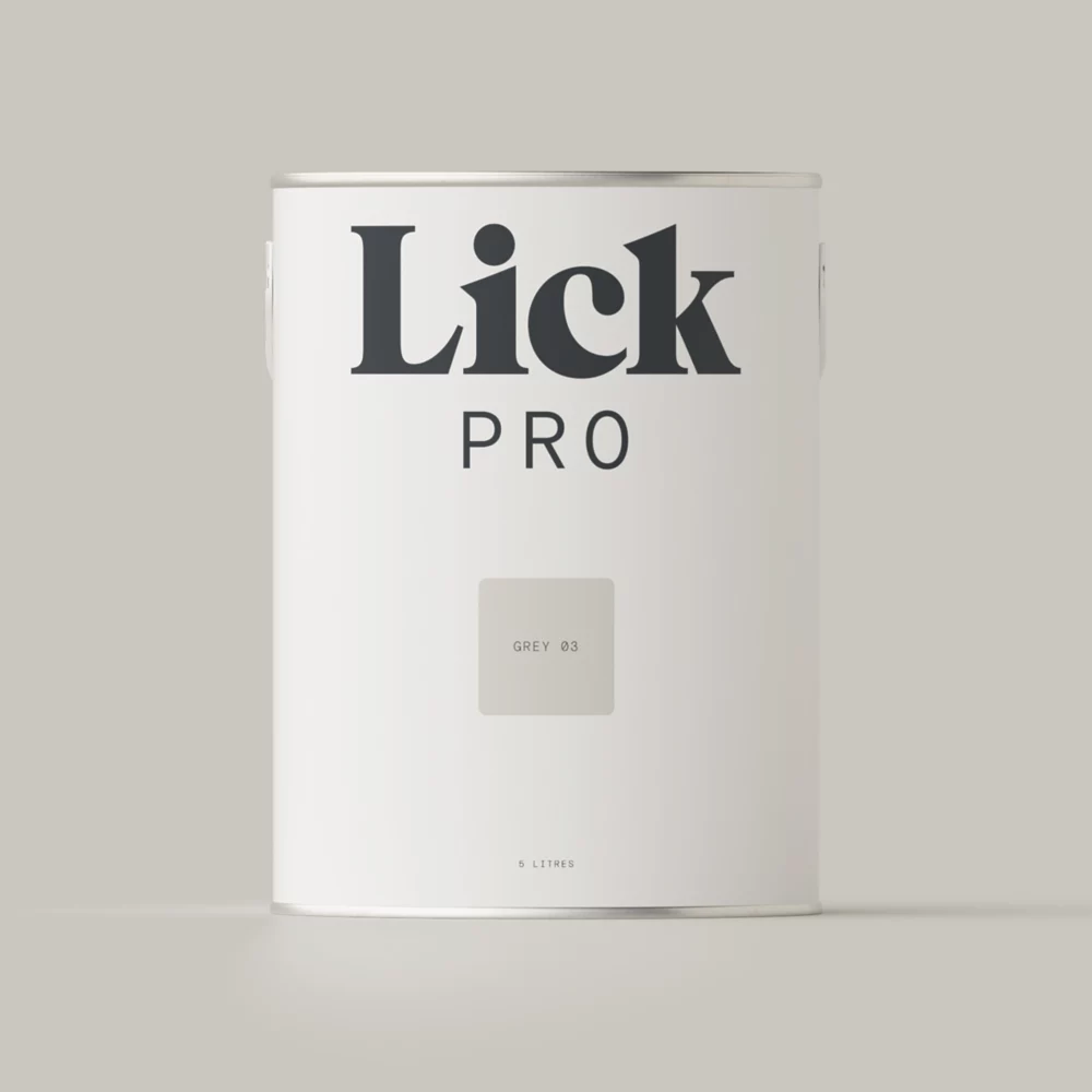 LickPro Matt Grey 03 Emulsion Paint 5Ltr