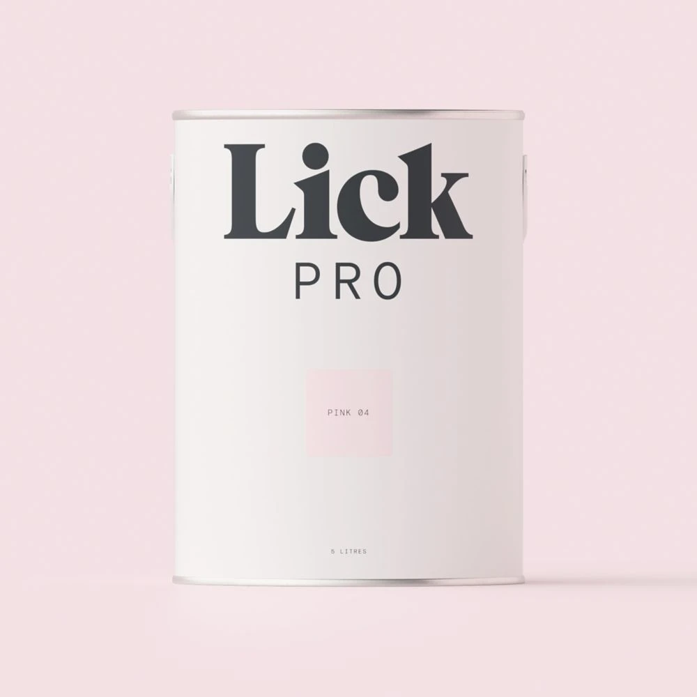 LickPro Matt Pink 04 Emulsion Paint 5Ltr