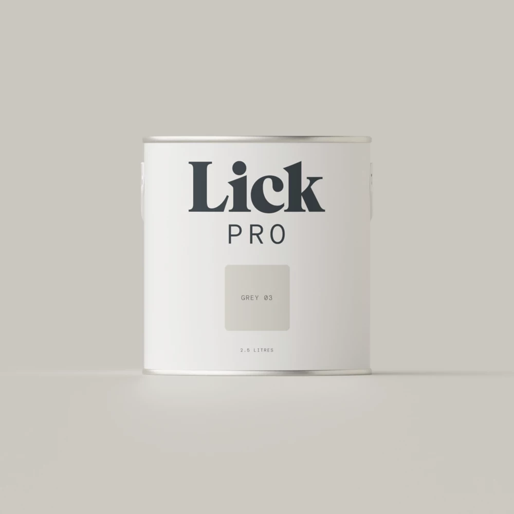 LickPro Matt Grey 03 Emulsion Paint 2.5Ltr