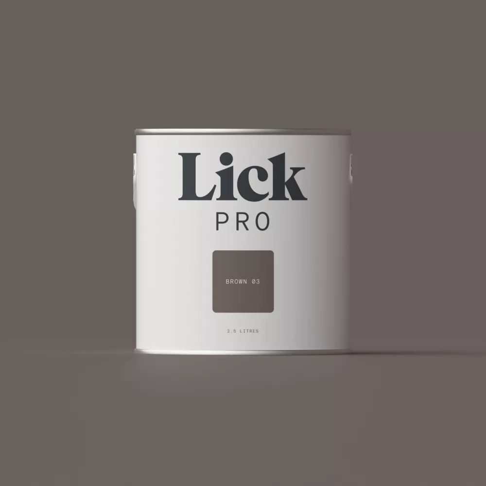 LickPro Matt Brown 03 Emulsion Paint 2.5Ltr
