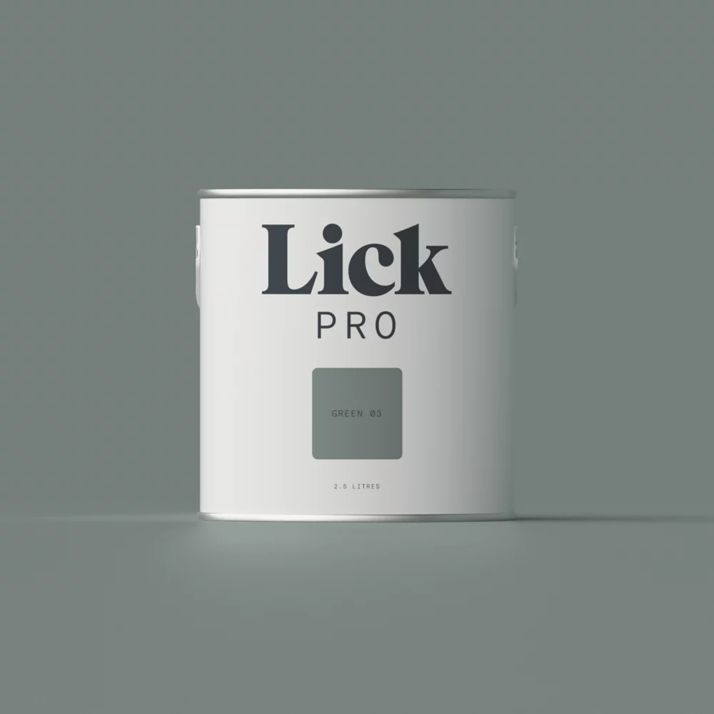 LickPro Matt Green 03 Emulsion Paint 2.5Ltr