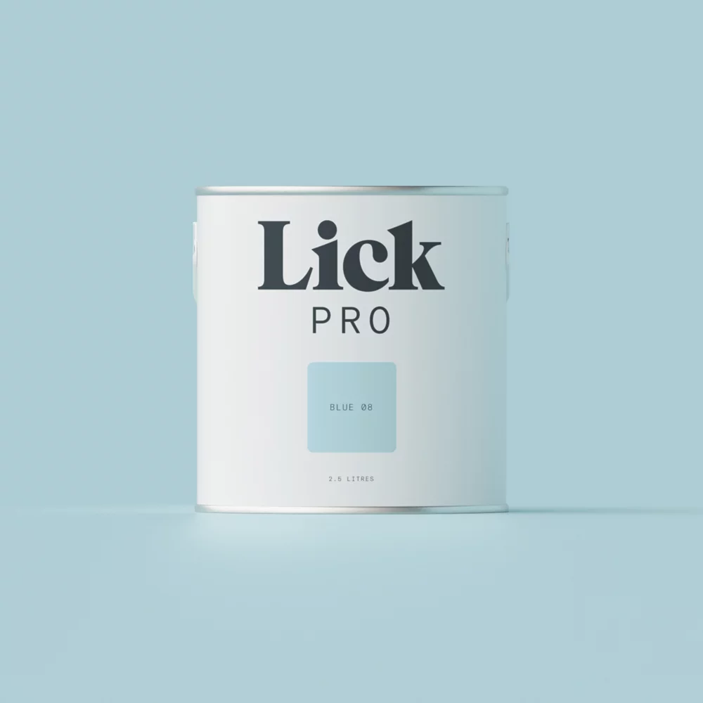LickPro Eggshell Blue 08 Emulsion Paint 2.5Ltr