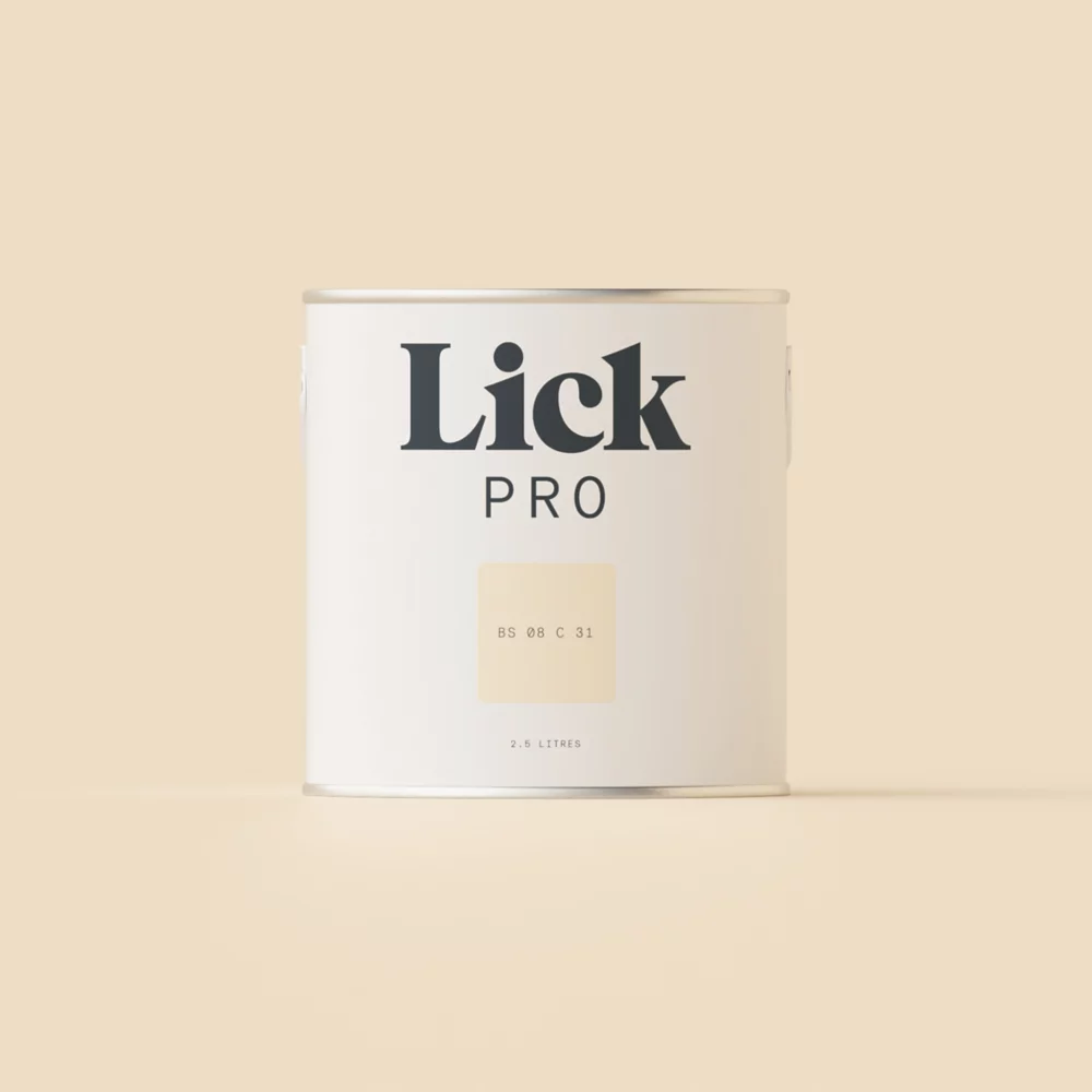LickPro Eggshell White BS 08 C 31 Emulsion Paint 2.5Ltr