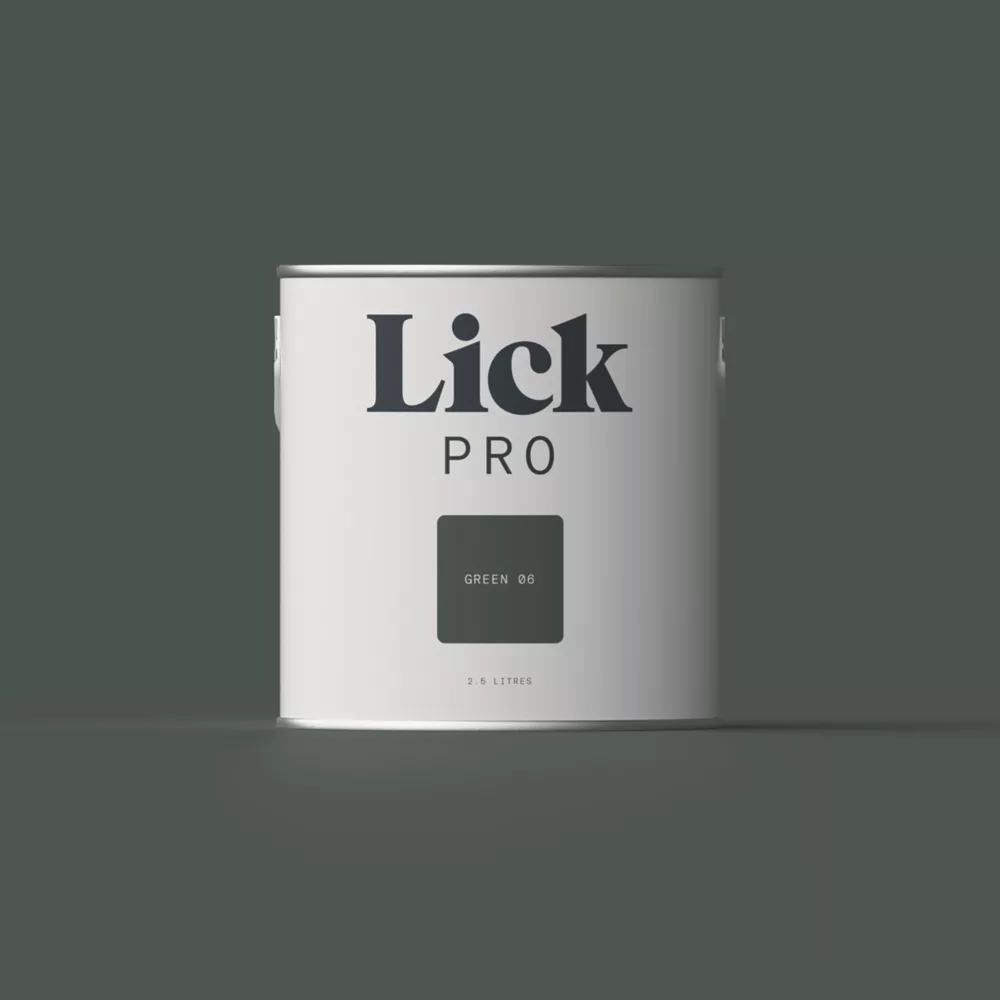 LickPro Eggshell Green 06 Emulsion Paint 2.5Ltr