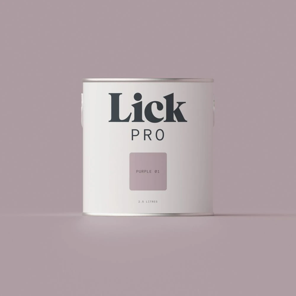 LickPro Matt Purple 01 Emulsion Paint 2.5Ltr