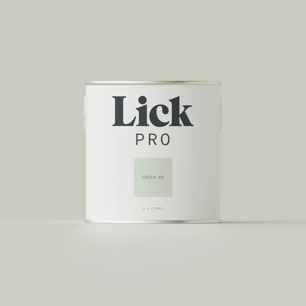 LickPro Matt Green 09 Emulsion Paint 2.5Ltr