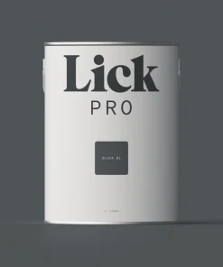 LickPro Matt Black 01 Emulsion Paint 5Ltr