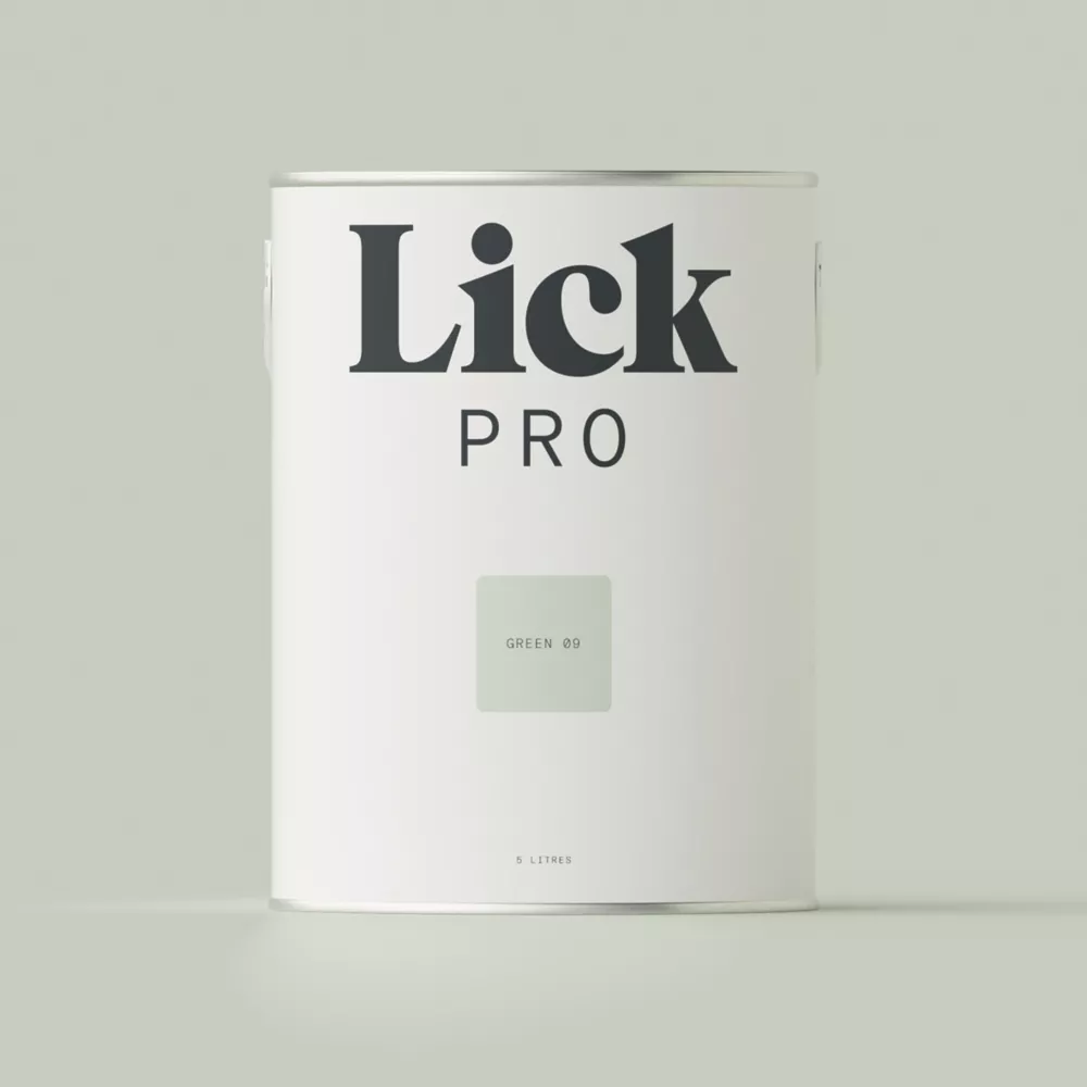 LickPro Matt Green 09 Emulsion Paint 5Ltr 3 LickPro Matt Green 09 Emulsion Paint 5Ltr