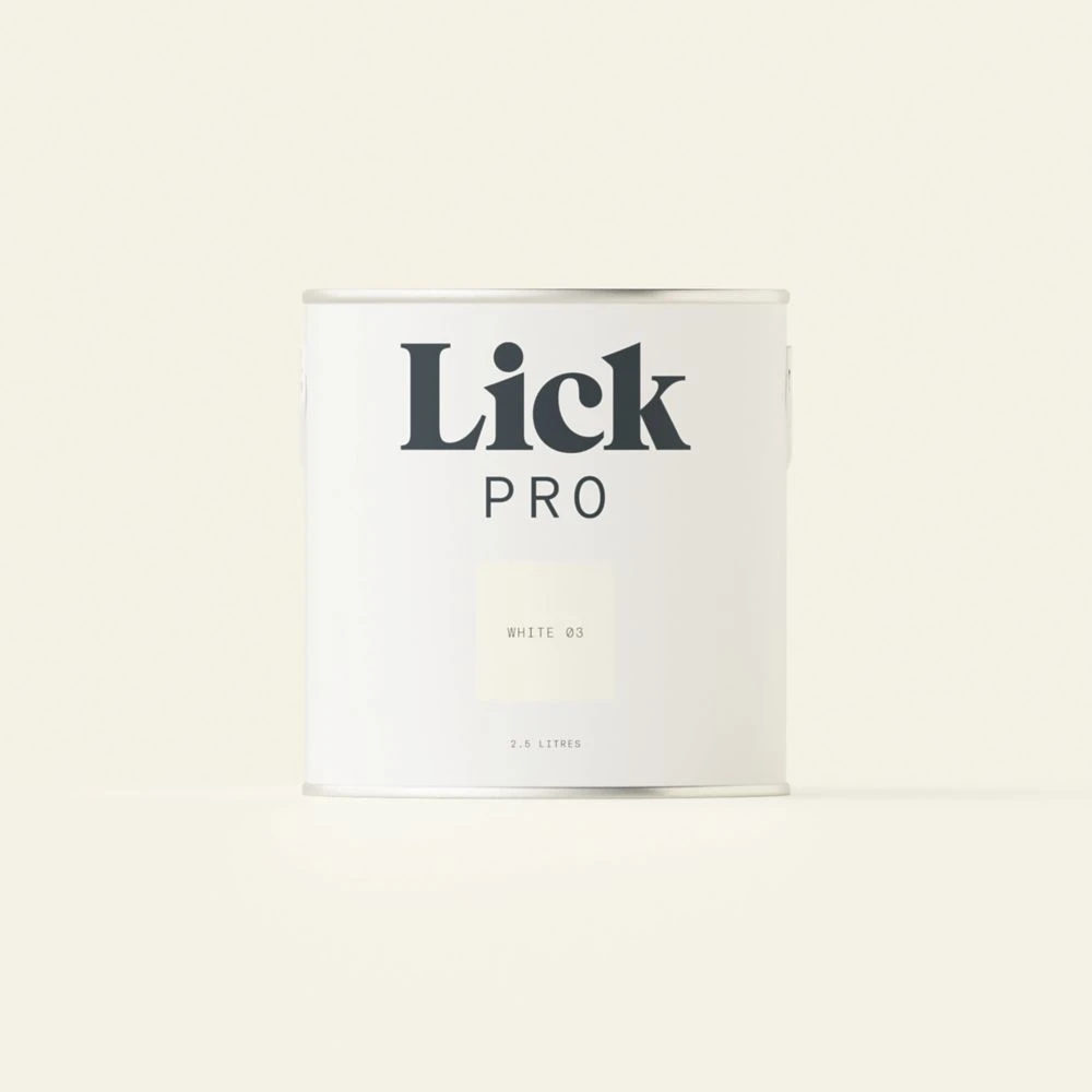 LickPro Eggshell White 03 Emulsion Paint 2.5Ltr