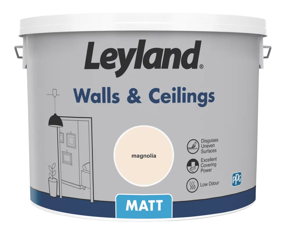 Leyland Retail Retail Matt Magnolia Emulsion Paint 10Ltr