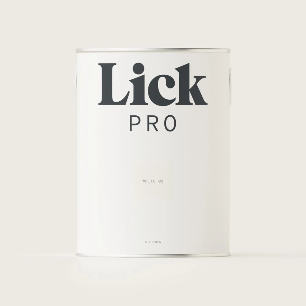 LickPro Matt White 02 Emulsion Paint 5Ltr
