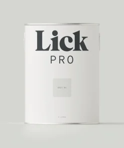 LickPro Matt Grey 01 Emulsion Paint 5Ltr