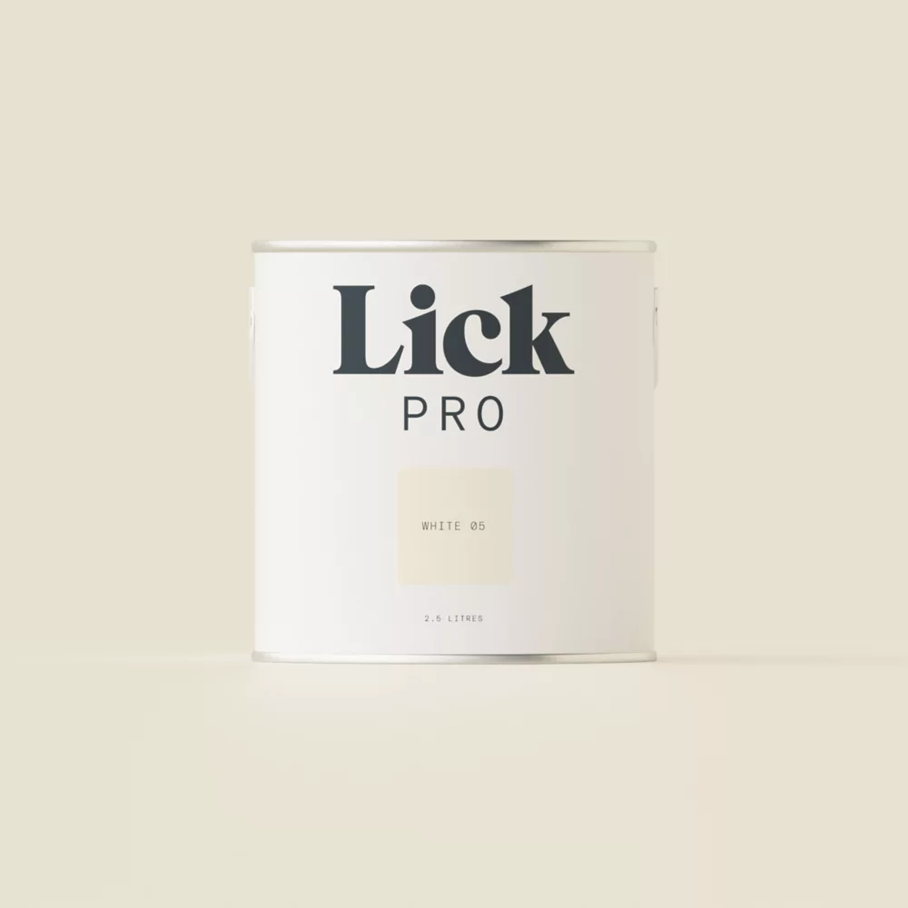 LickPro Eggshell White 05 Emulsion Paint 2.5Ltr