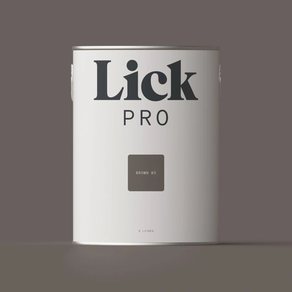 LickPro Eggshell Brown 03 Emulsion Paint 5Ltr