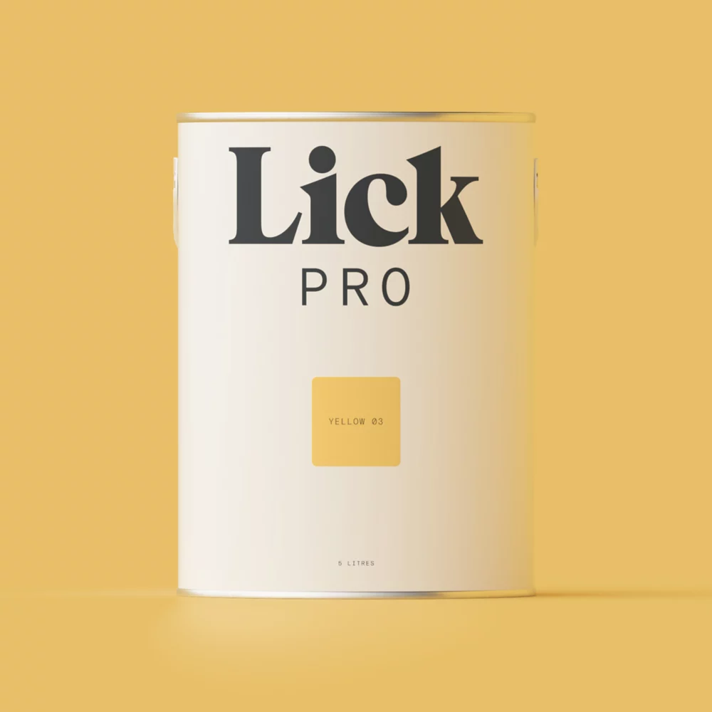 LickPro Matt Yellow 03 Emulsion Paint 5Ltr