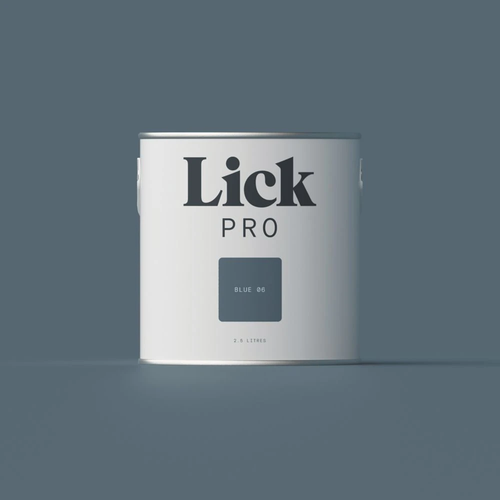 LickPro Eggshell Blue 06 Emulsion Paint 2.5Ltr 3 LickPro Eggshell Blue 06 Emulsion Paint 2.5Ltr