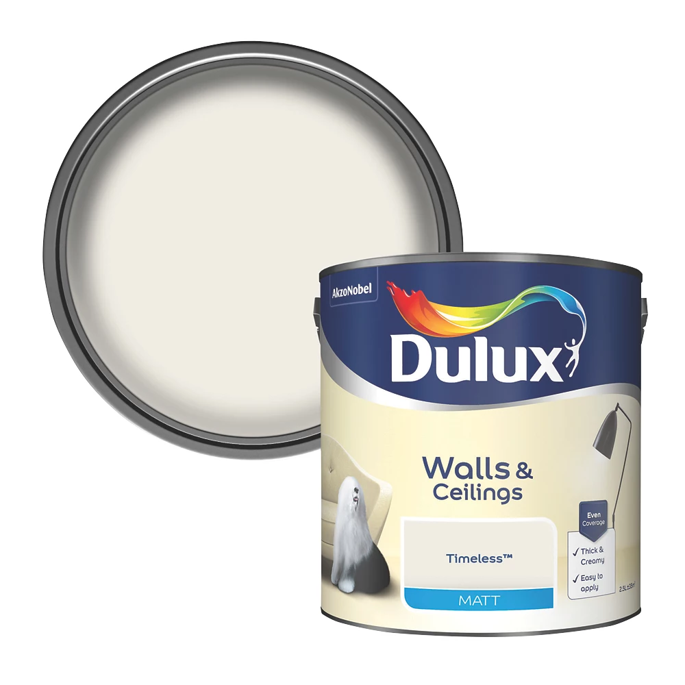 Dulux Matt Timeless Emulsion Paint 2.5Ltr - Image 2