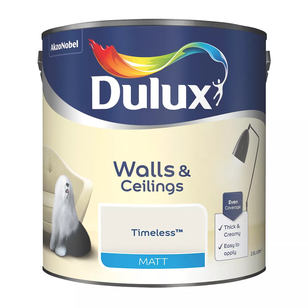 Dulux Matt Timeless Emulsion Paint 2.5Ltr